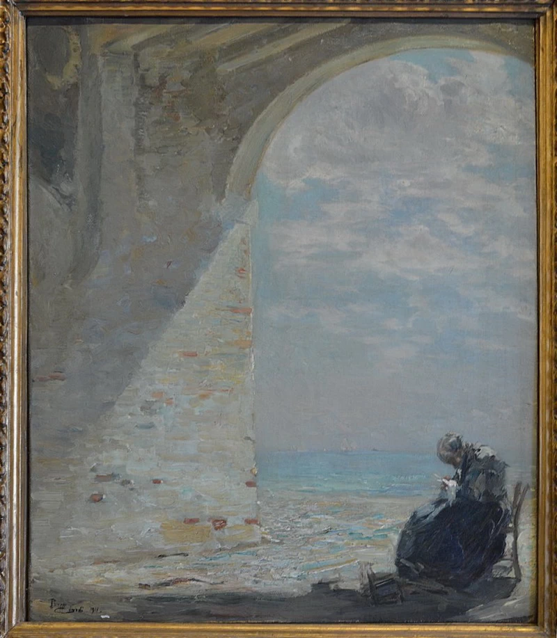 Paesaggio con figura femminile - Galleria d'Arte Moderna, Palazzo pitti, Firenze